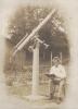 Rev. D.B. Marsh and his Telescope